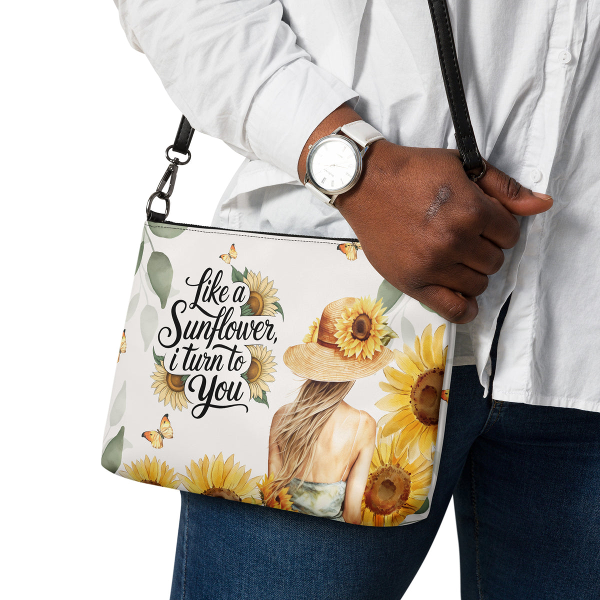 Like a Sunflower – Romantic Crossbody Bag Gift - - Crossbody Bag