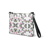 Love in Bloom Crossbody Bag - Daisies and Hearts All-Over Print - - Crossbody Bag