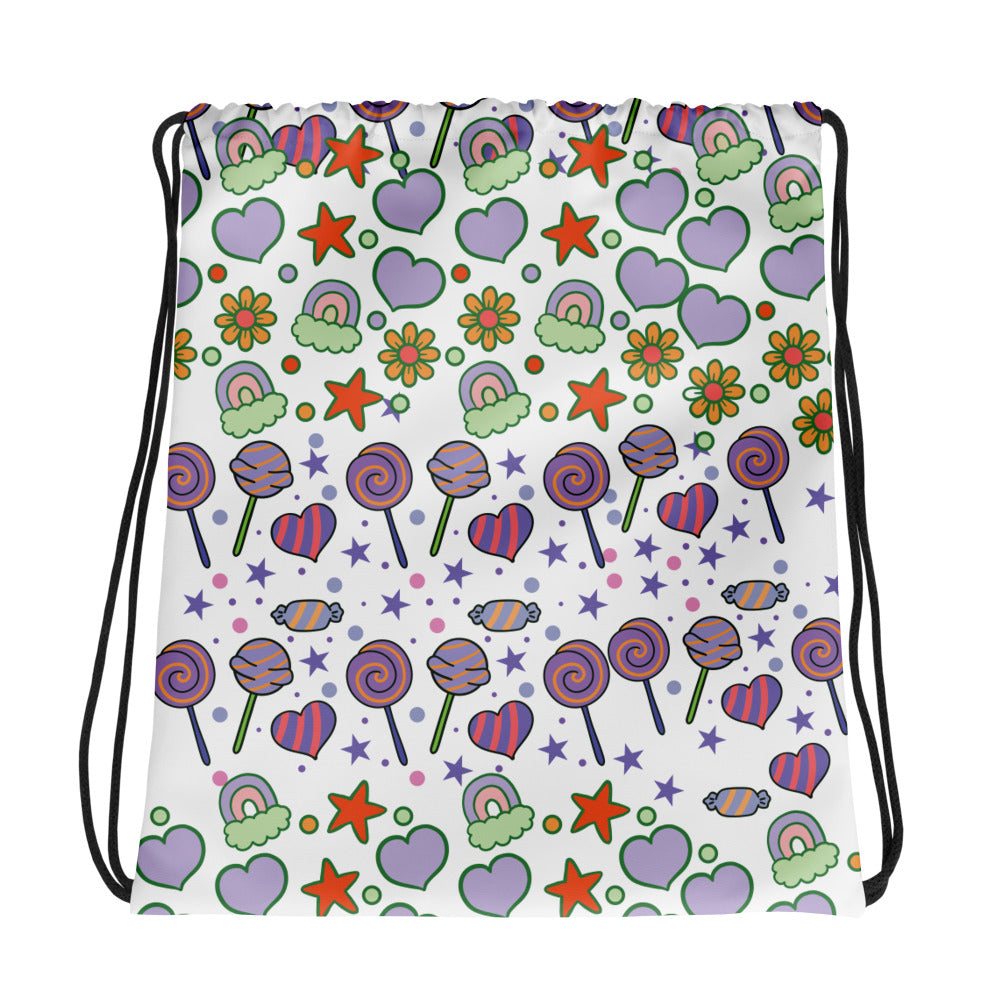 Whimsical Wonders Drawstring Bag Delight - - Drawstring Bag