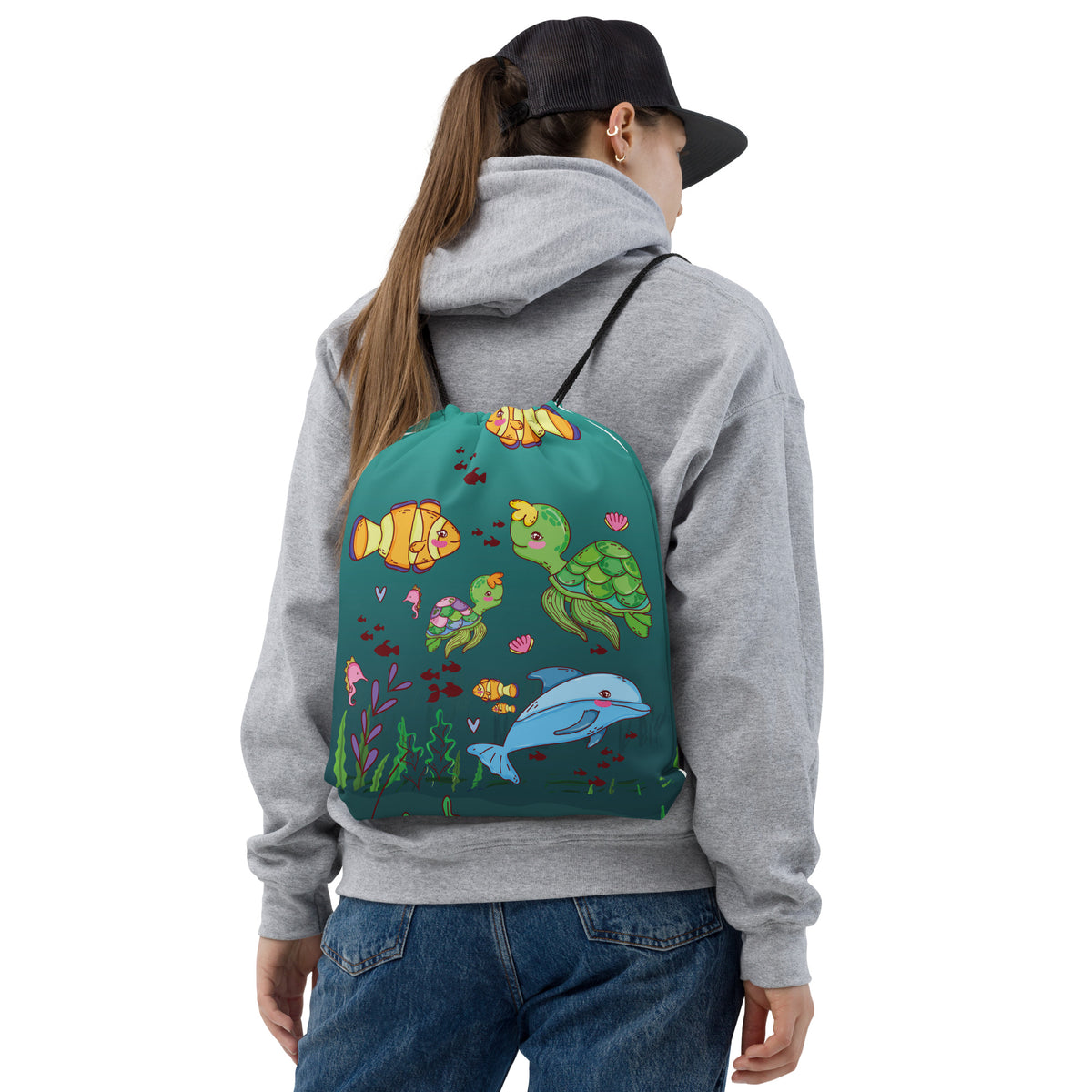 Underwater Adventure - Marine Life Drawstring - Default Title - Backpacks