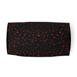 Heavenly Patterns - Red Constellation Travel Companion - - Duffel Bags