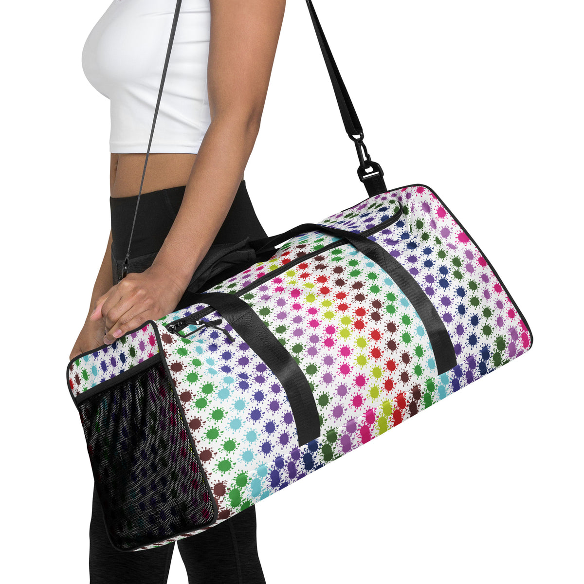 Radiant Spectrum Allover Design Duffle Bag - Default Title - Duffle Bag