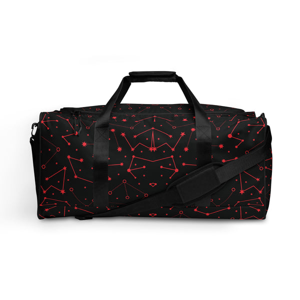 Heavenly Patterns - Red Constellation Travel Companion - - Duffel Bags