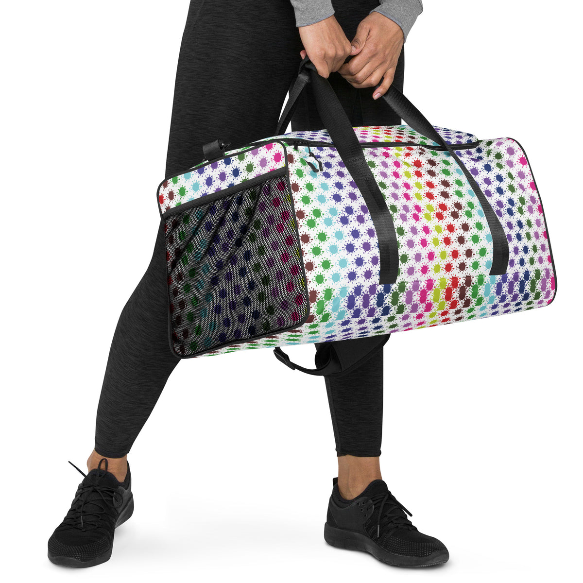 Radiant Spectrum Allover Design Duffle Bag - - Duffle Bag