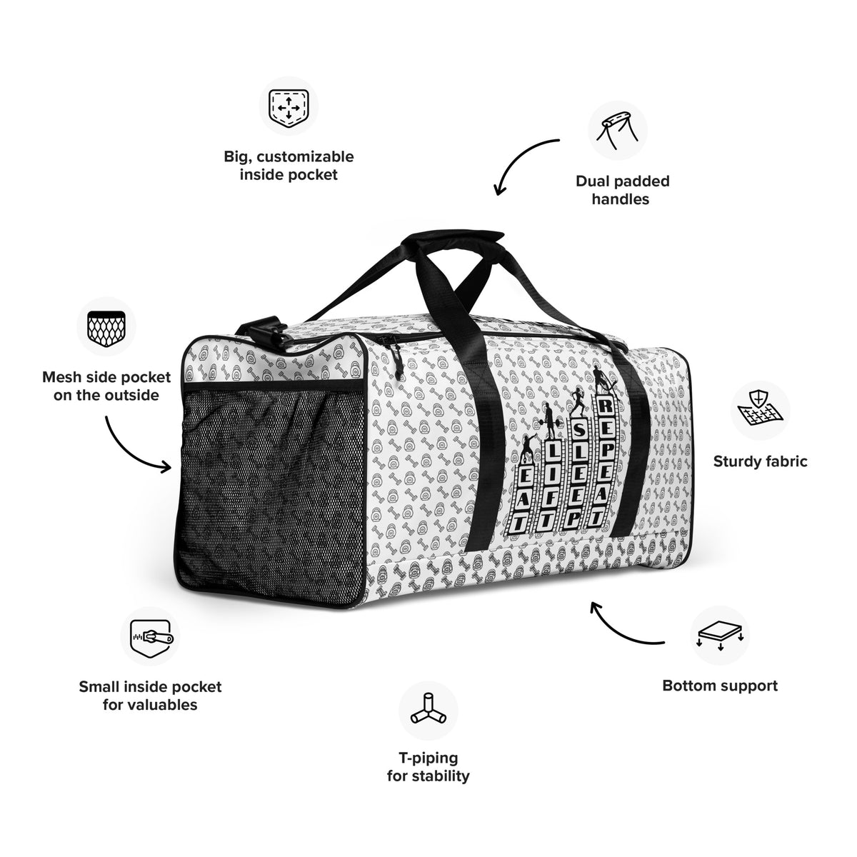 Harmony in Motion - Stylishly Tuned Duffle - - Duffel Bags