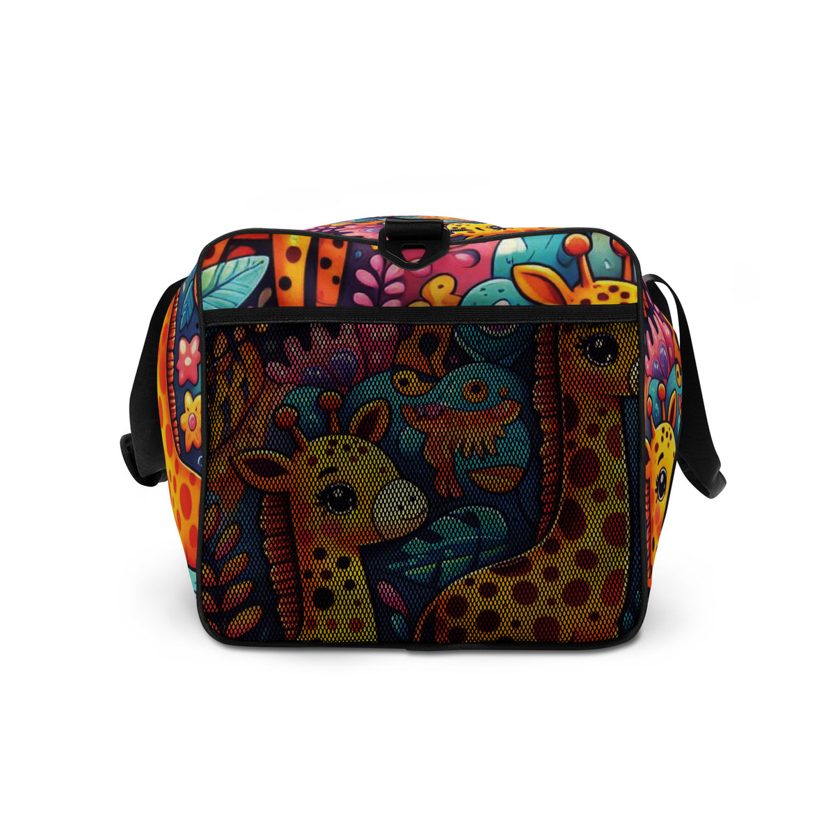 Joyful Journey - Colorful Giraffes and Nature Duffle Bag - - Duffel Bags