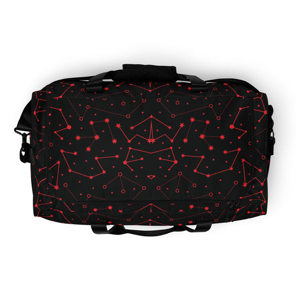 Heavenly Patterns - Red Constellation Travel Companion - - Duffel Bags