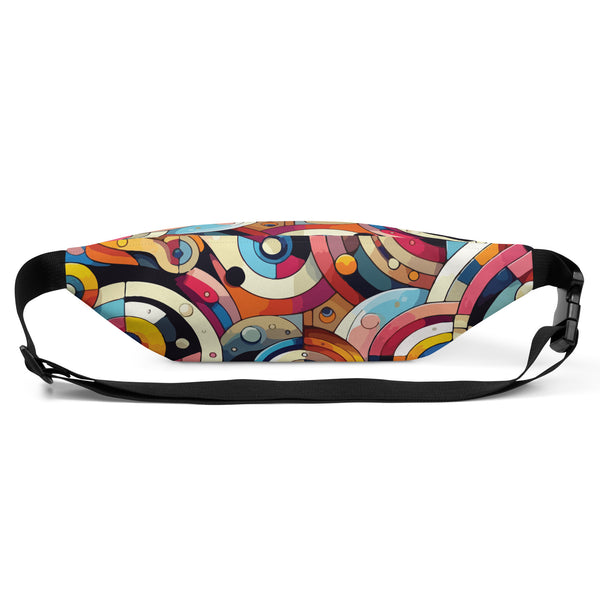 Vibrant Swirls Fanny Pack - A Splash of Colorful Memories - - Fanny Packs