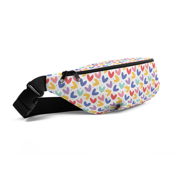 Colorful Hearts Fanny Pack - S M - Fanny Backpack