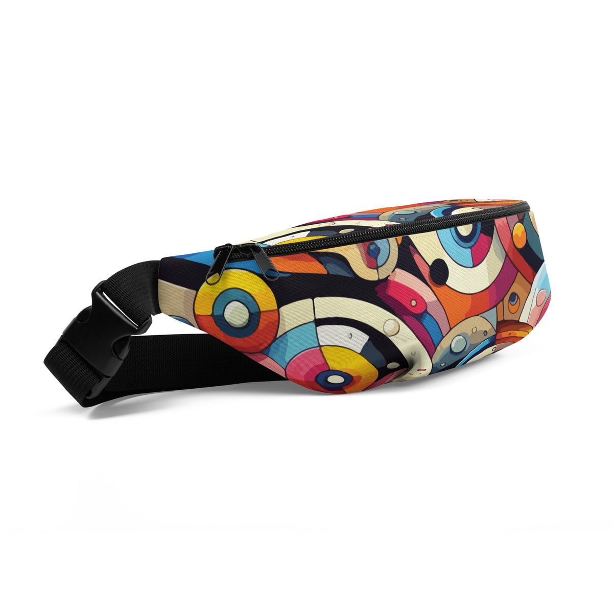 Vibrant Swirls Fanny Pack - A Splash of Colorful Memories - - Fanny Packs