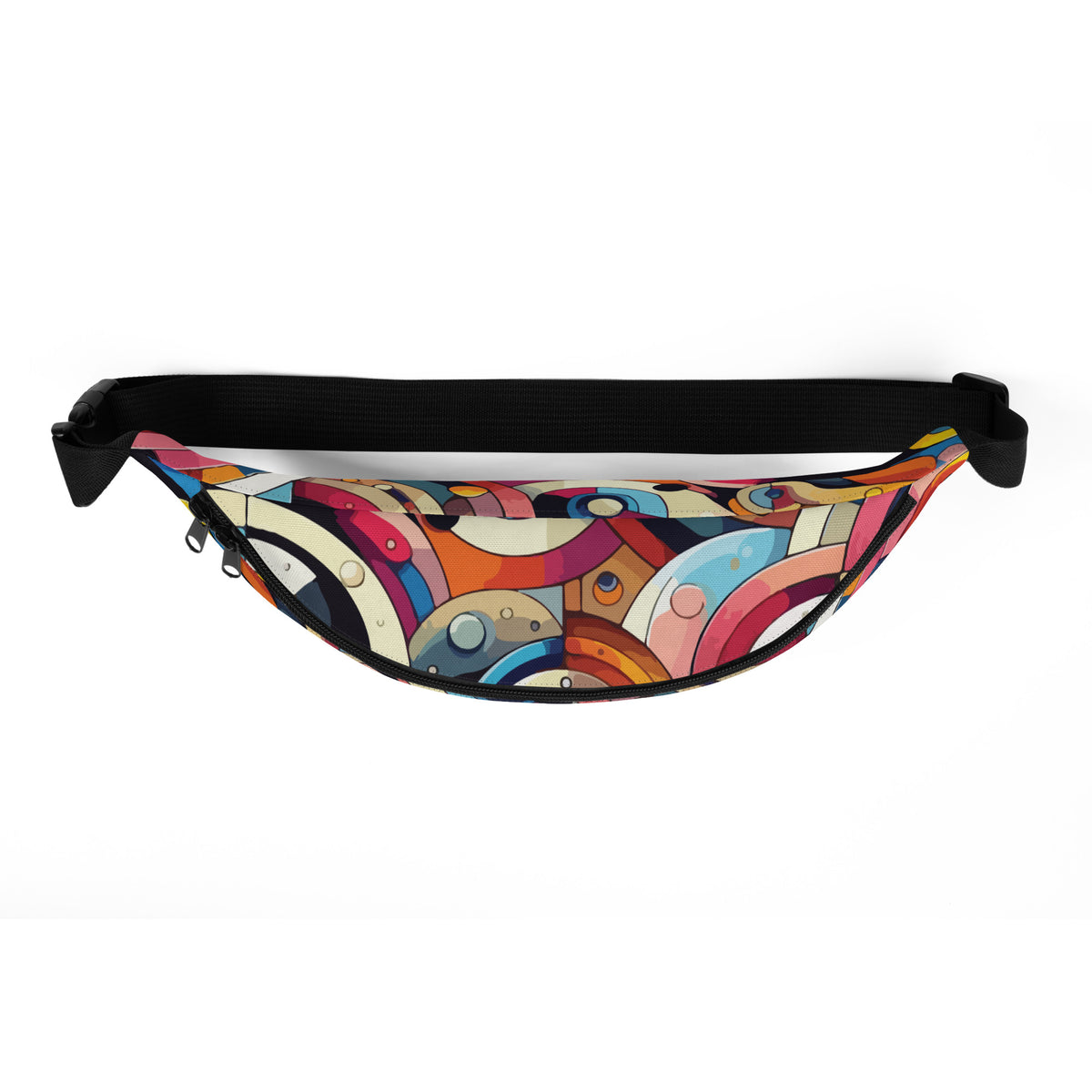 Vibrant Swirls Fanny Pack - A Splash of Colorful Memories - - Fanny Packs