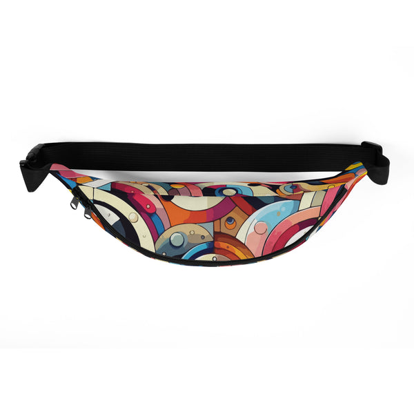 Vibrant Swirls Fanny Pack - A Splash of Colorful Memories - - Fanny Packs