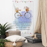 Enchanting Paths - Bicycle and Flowers Flag - - Flags