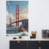 Golden Gate Serenity - A Flag of Memories - - Flags