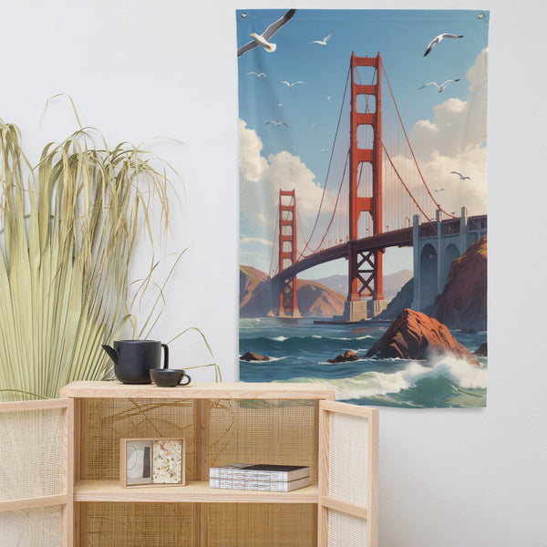 Golden Gate Serenity - A Flag of Memories - - Flags