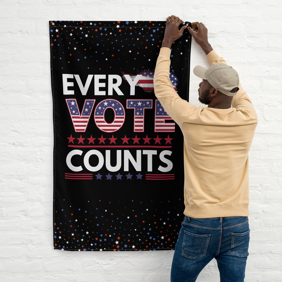 Every Vote Counts - Patriotic Flag Design - - Flags