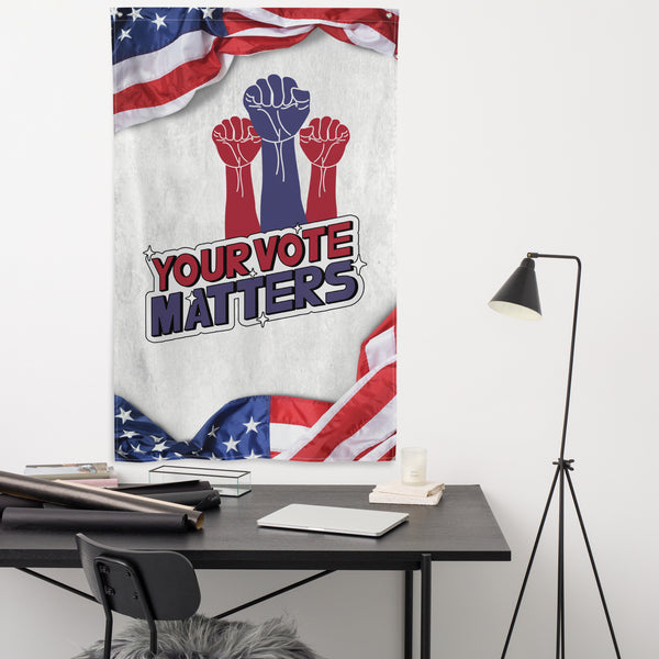 Your Vote Matters - Patriotic Statement Flag - Default Title - Flags