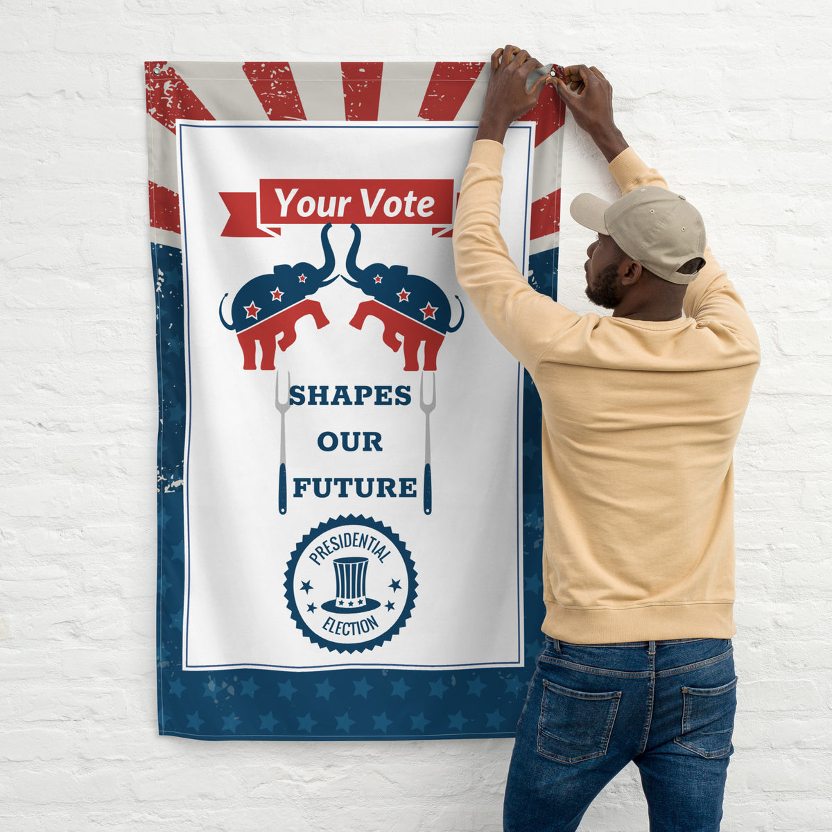 Shape the Future - Patriotic Voting Flag - - Flags