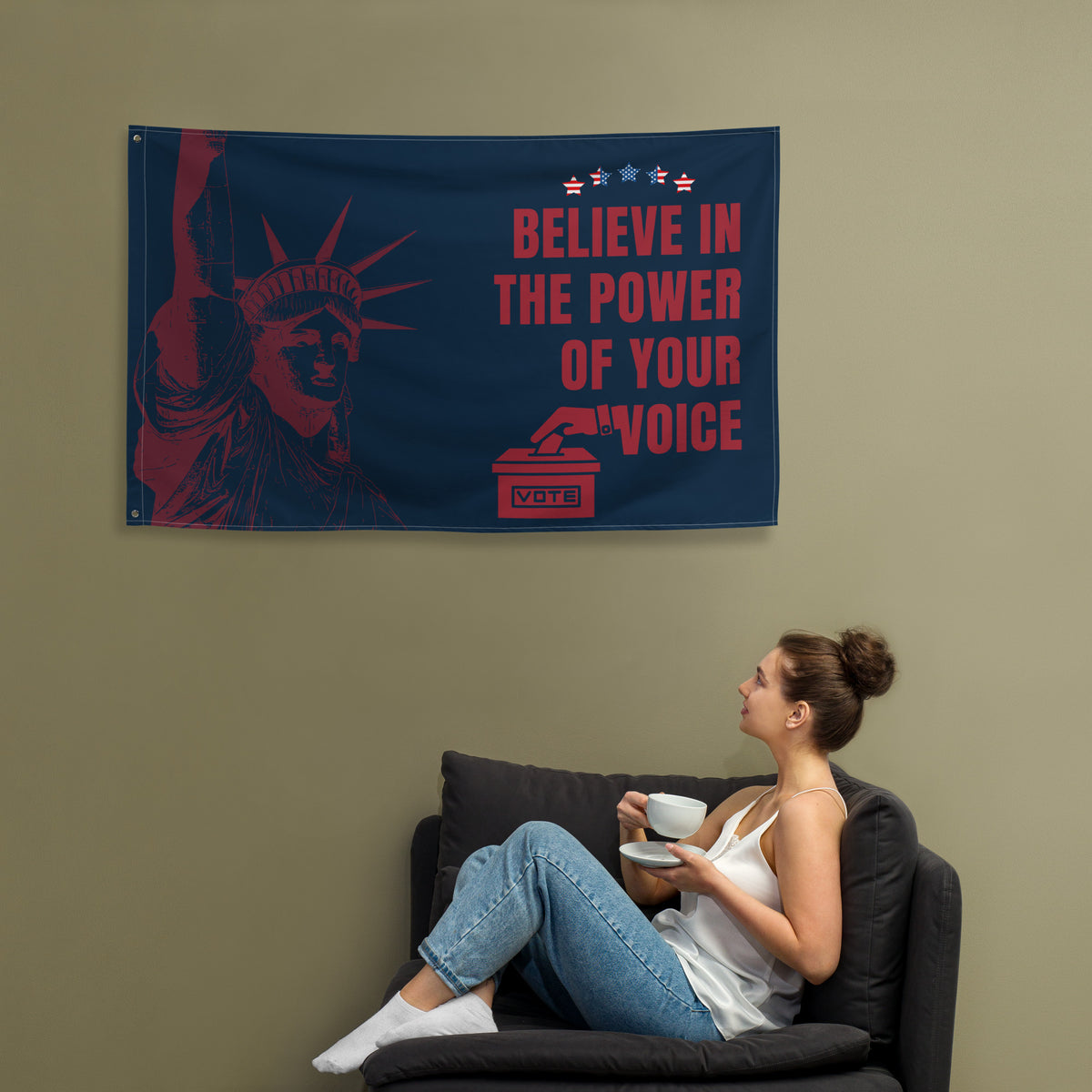 Believe in Your Voice - Statue of Liberty Pride - - Flags