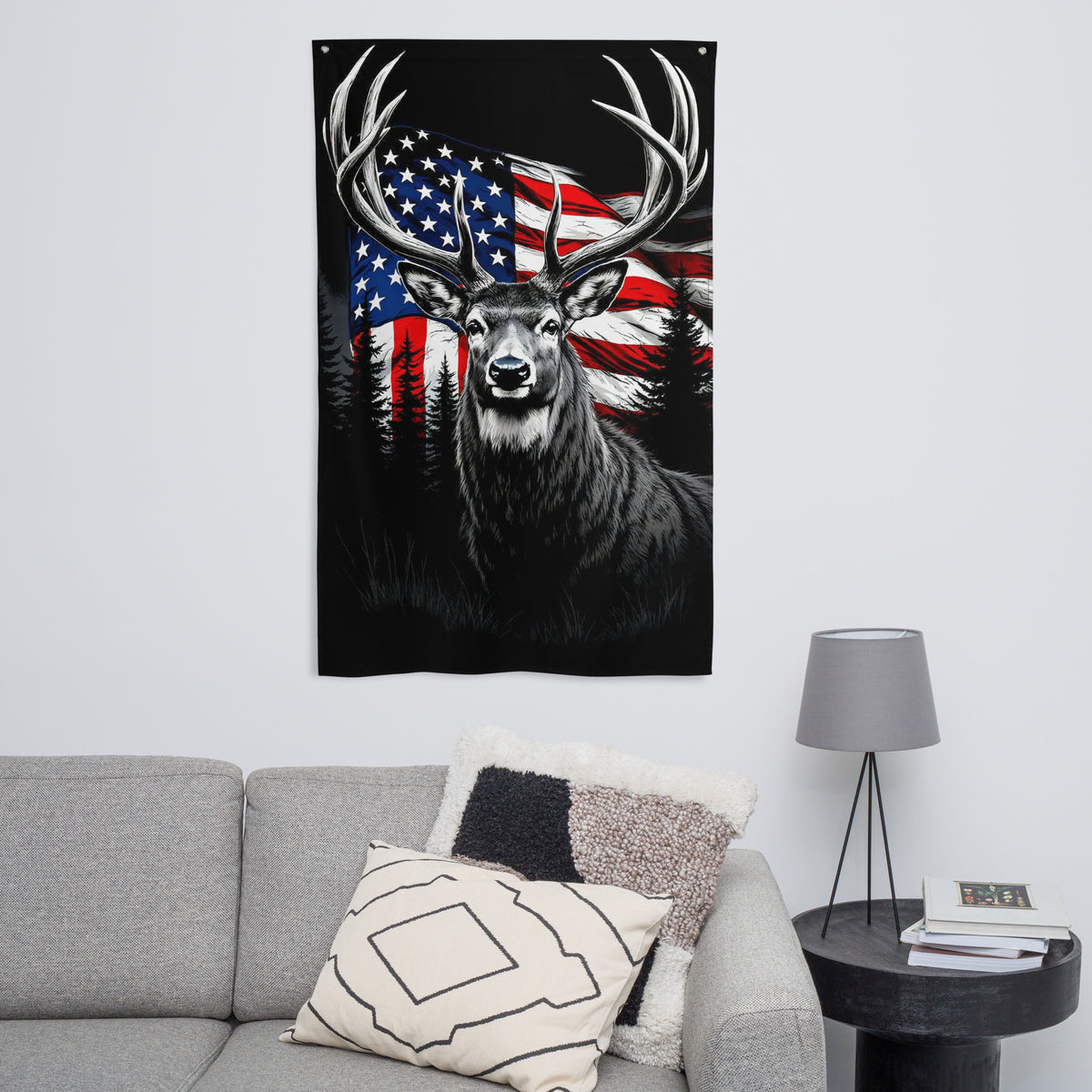 Bold Patriot Gift Flag – Deer & Glory in One - - Flags