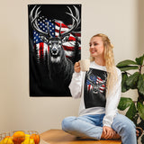 Bold Patriot Gift Flag – Deer & Glory in One - - Flags