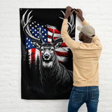 Bold Patriot Gift Flag – Deer & Glory in One - - Flags