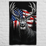 Bold Patriot Gift Flag – Deer & Glory in One - - Flags