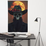 Cowboy Moon Flag – Gift Dark Aesthetic Vibes - - Flags