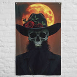 Cowboy Moon Flag – Gift Dark Aesthetic Vibes - - Flags