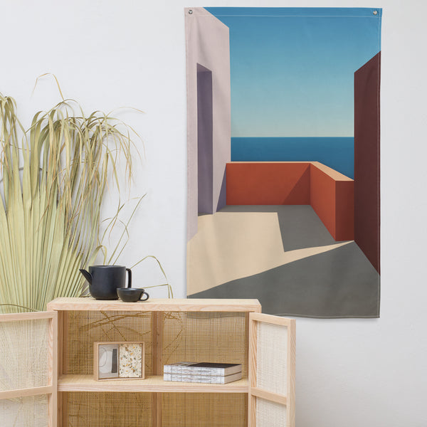 Sun, Shadow & Silence – Artistic Wall Flag - Default Title - Printed Flags