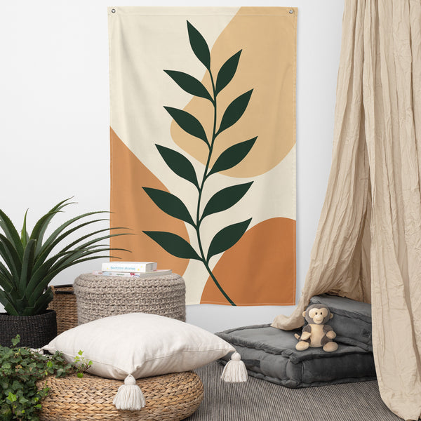 Botanical Wall Flag – A Calm Gift for Her or Home - Default Title - Printed Flags