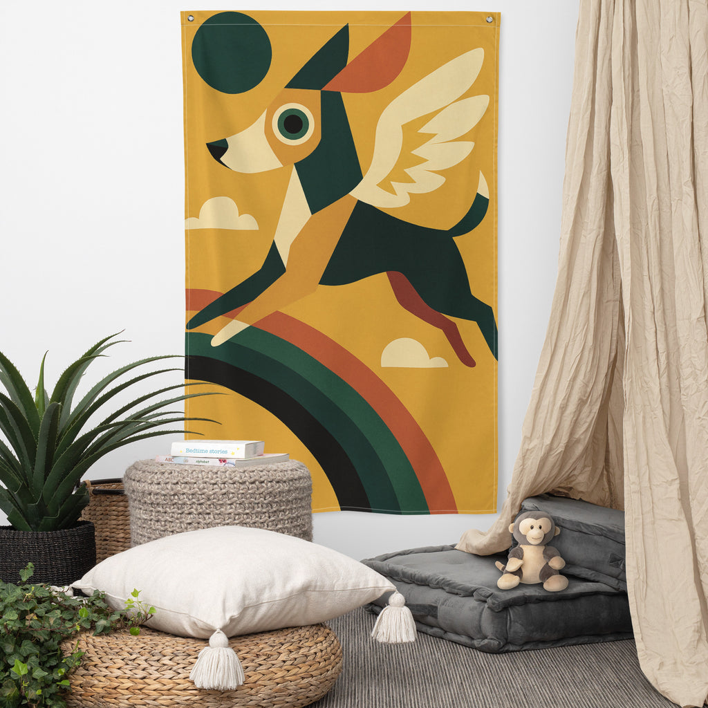 Rainbow Dog Flag – A Joyful Gifting Keepsake - Default Title - Printed Flags