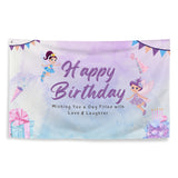 Fairyland Birthday Flag – A Gift of Love & Laughter - - Printed Flags