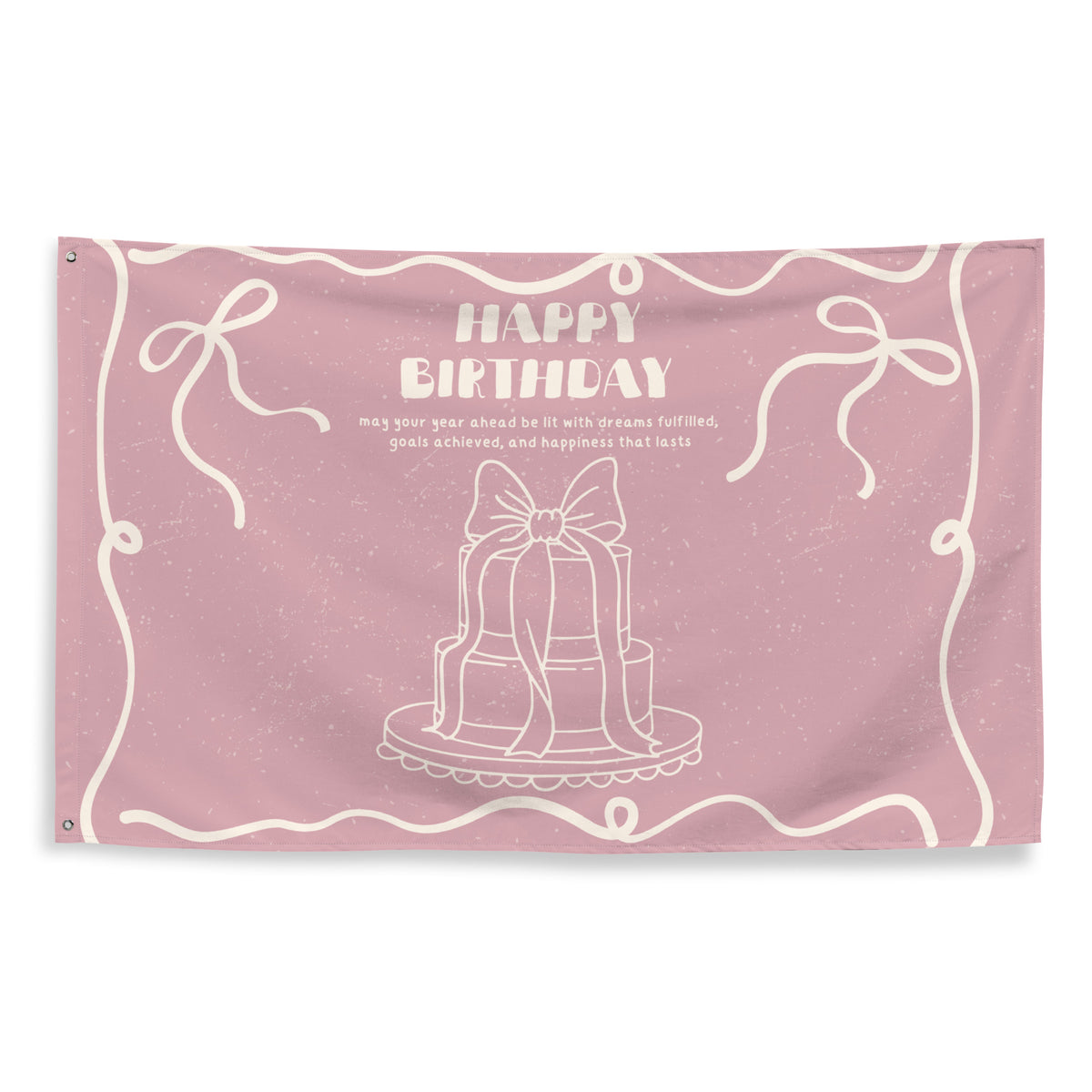 Dreamy Birthday Flag – Soft, Sweet & Gift-Worthy - - Printed Flags