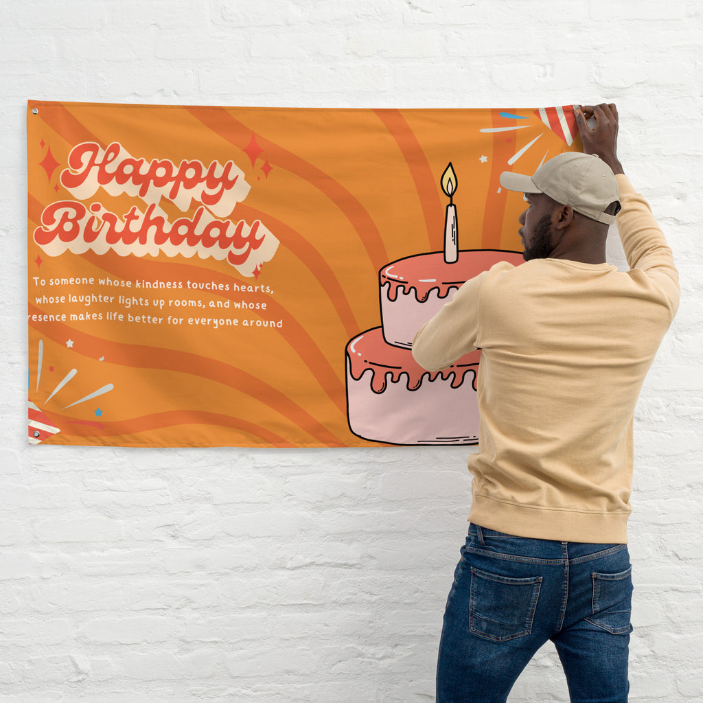 Celebrate Their Light – Birthday Flag for Loved Ones - Default Title - Printed Flags