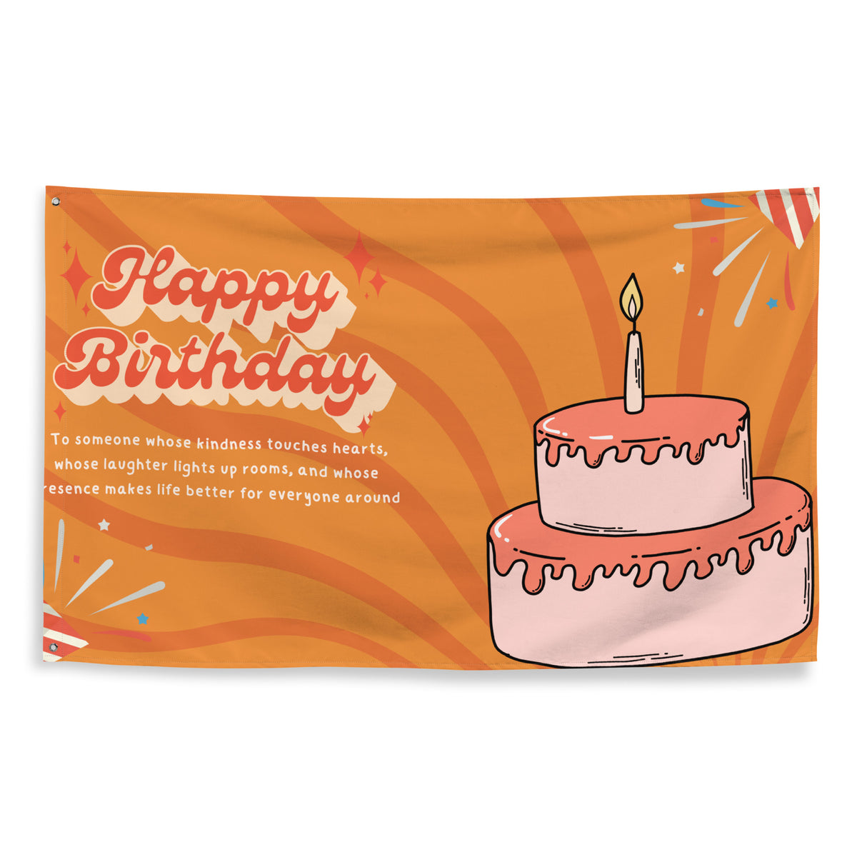 Celebrate Their Light – Birthday Flag for Loved Ones - - Printed Flags