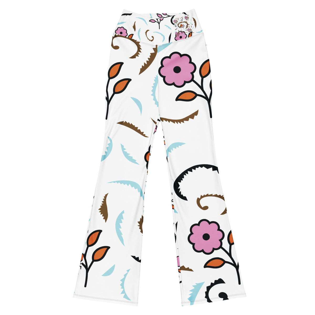 Floral Flair - Memorable Cotton Leggings - - Leggings