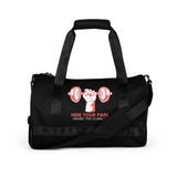 Hide Your Pain - Grab the Dumbbell Motivational Gym Bag - - Gym Bags