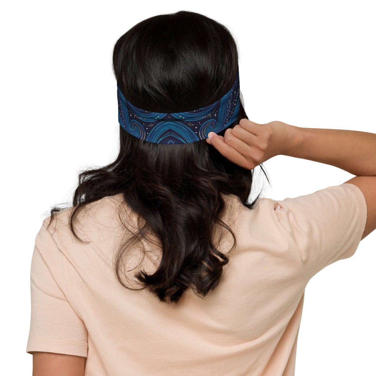 Galactic Swirl - Athletic Style Meets Cosmos - - Headbands