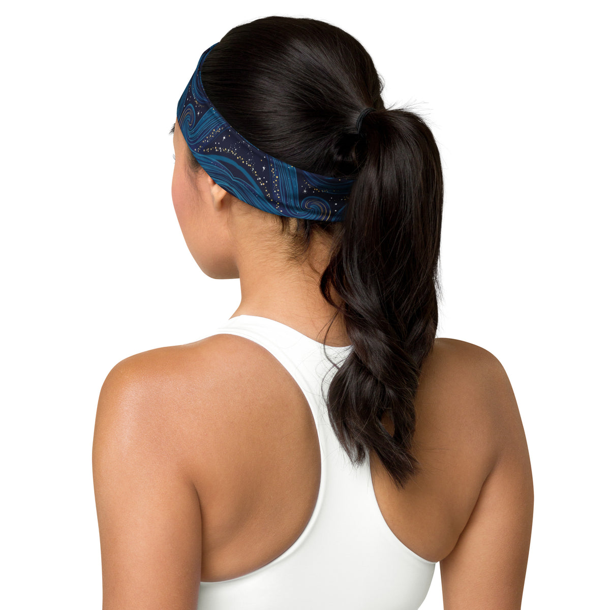 Galactic Swirl - Athletic Style Meets Cosmos - - Headbands