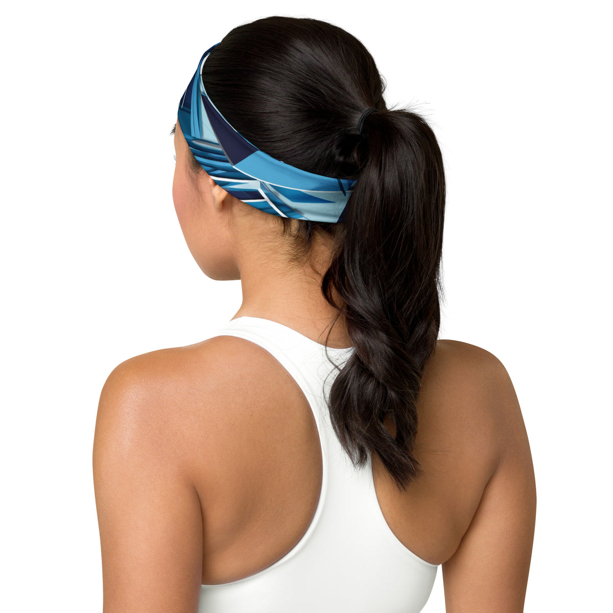 Blue Labyrinth - Geometric Bliss - - Headbands