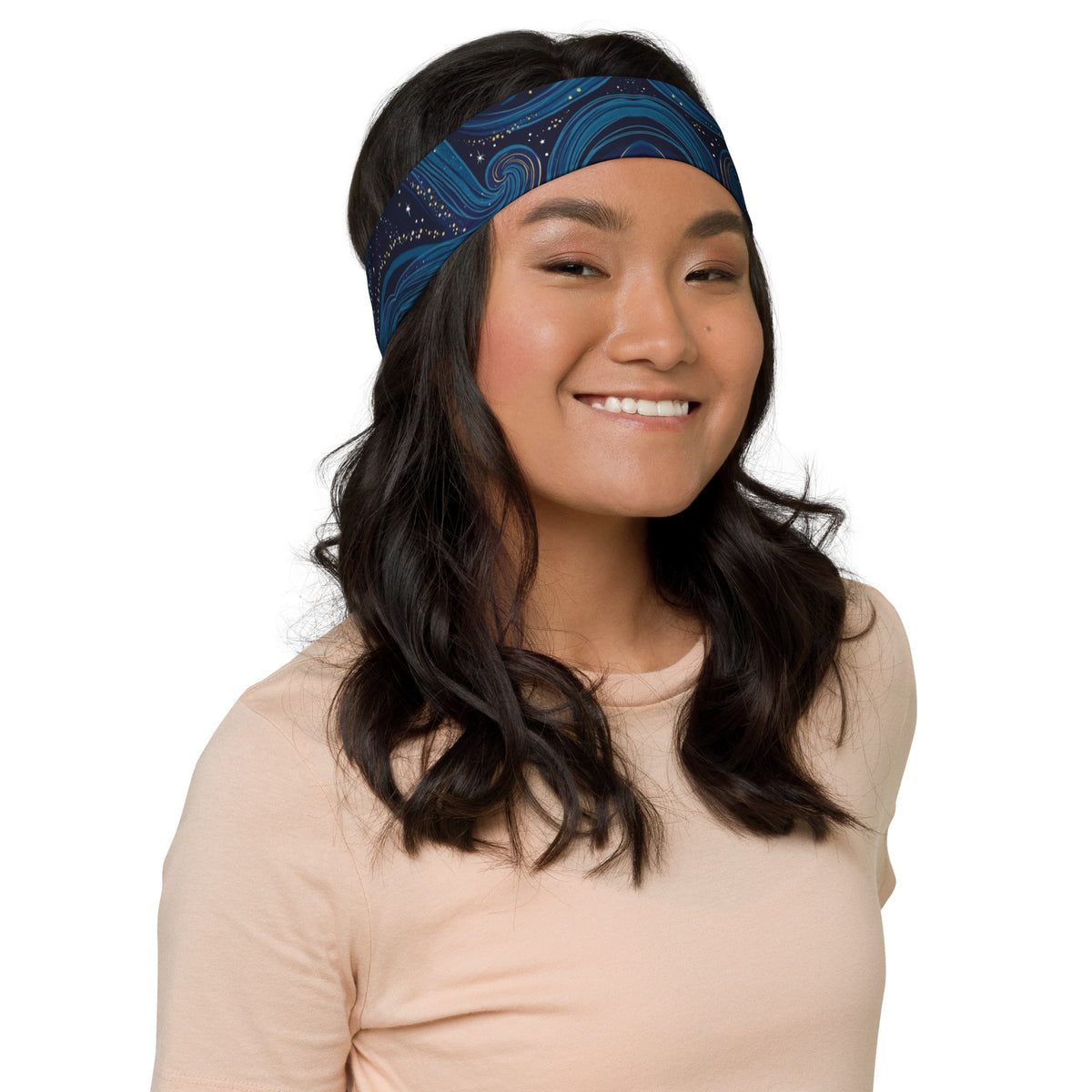 Galactic Swirl - Athletic Style Meets Cosmos - - Headbands