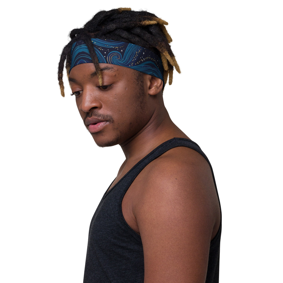 Galactic Swirl - Athletic Style Meets Cosmos - - Headbands