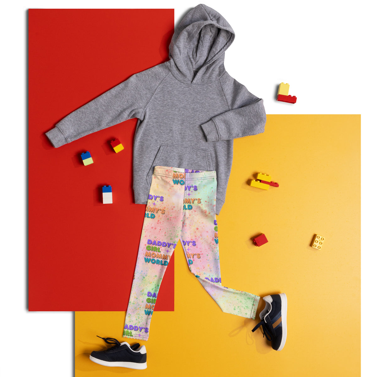 Daddy's Girl, Mommy's World - Whimsical Kids Leggings - - Leggings