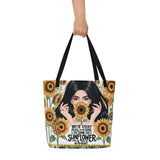 Sunflower Reflections - A Tote of Timeless Beauty - - Tote Bags