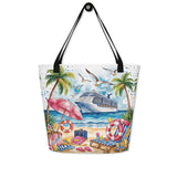 Vacation Vibes - Dreamy Beach Scenes on the Go - - Tote Bags