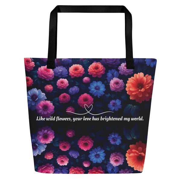 Whispers of Wildflowers - Nature's Radiance - - Tote Bags