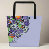 Frogs, Donuts, and More - Artistic Tote Bag Extravaganza - Black - Tote Bags