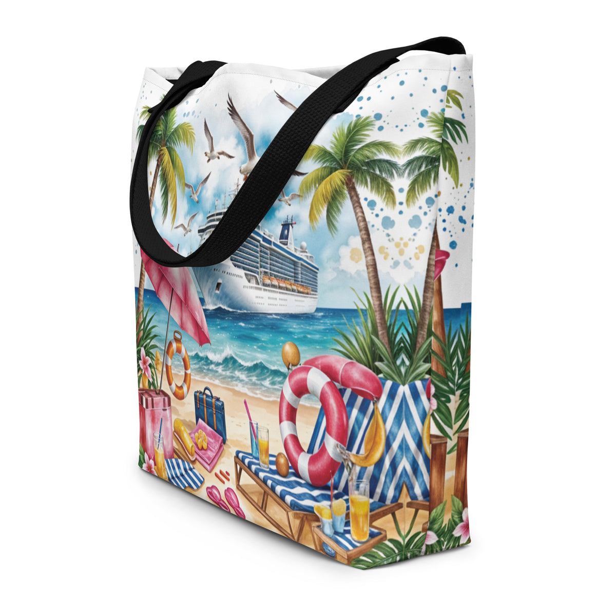 Vacation Vibes - Dreamy Beach Scenes on the Go - - Tote Bags