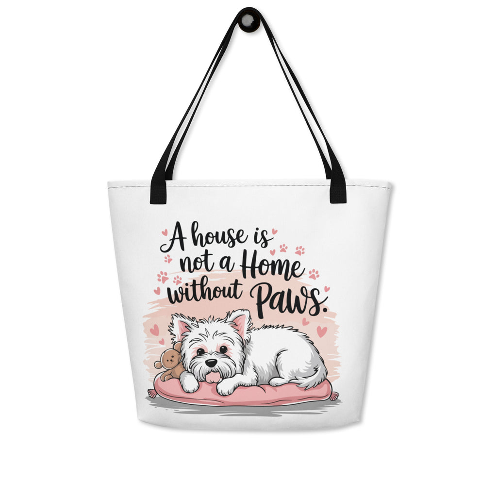 Home is Where the Paw is - Dog Lover Tote Bag - Default Title - Tote Bags